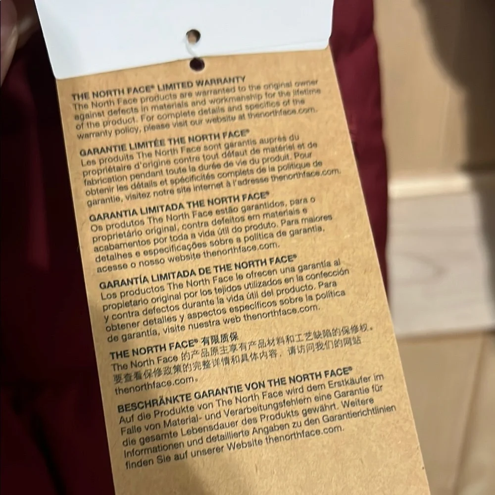 The North Face Burgundy Puffer Jacket - Picture 8 of 16